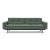 Dublexo Deluxe Fabric Sofa Bed w/Arms & Dark Wood Styletto Legs