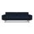 Dublexo Deluxe Fabric Sofa Bed w/Arms & Dark Wood Styletto Legs