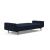 Dublexo Deluxe Fabric Sofa Bed w/Arms & Dark Wood Styletto Legs