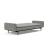 Dublexo Deluxe Fabric Sofa Bed w/Arms & Dark Wood Styletto Legs