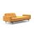 Dublexo Deluxe Fabric Sofa Bed w/Arms & Dark Wood Styletto Legs