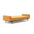 Dublexo Deluxe Fabric Sofa Bed w/Arms & Dark Wood Styletto Legs