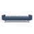 Dublexo Deluxe Fabric Sofa Bed w/Arms & Dark Wood Styletto Legs