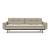Dublexo Deluxe Fabric Sofa Bed w/Arms & Dark Wood Styletto Legs