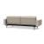 Dublexo Deluxe Fabric Sofa Bed w/Arms & Dark Wood Styletto Legs