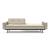 Dublexo Deluxe Fabric Sofa Bed w/Arms & Dark Wood Styletto Legs