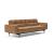 Dublexo Deluxe Fabric Sofa Bed w/Arms & Dark Wood Styletto Legs