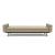 Dublexo Deluxe Fabric Sofa Bed w/Arms & Dark Wood Styletto Legs