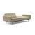 Dublexo Deluxe Fabric Sofa Bed w/Arms & Dark Wood Styletto Legs