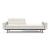 Dublexo Deluxe Fabric Sofa Bed w/Arms & Dark Wood Styletto Legs