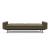 Dublexo Deluxe Fabric Sofa Bed w/Arms & Dark Wood Styletto Legs