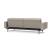 Dublexo Deluxe Fabric Sofa Bed w/Arms & Dark Wood Styletto Legs