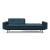 Dublexo Deluxe Fabric Sofa Bed w/Arms & Dark Wood Styletto Legs