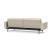 Dublexo Deluxe Fabric Sofa Bed w/Arms & Dark Wood Styletto Legs