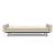 Dublexo Deluxe Fabric Sofa Bed w/Arms & Dark Wood Styletto Legs
