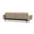 Dublexo Deluxe Fabric Sofa Bed w/Arms & Dark Wood Styletto Legs