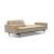 Dublexo Deluxe Fabric Sofa Bed w/Arms & Dark Wood Styletto Legs