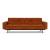 Dublexo Deluxe Fabric Sofa Bed w/Arms & Dark Wood Styletto Legs