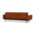 Dublexo Deluxe Fabric Sofa Bed w/Arms & Dark Wood Styletto Legs