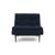 Dublexo Deluxe Fabric Chair w/Dark Wood Styletto Legs