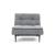 Dublexo Deluxe Fabric Chair w/Dark Wood Styletto Legs