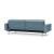 Dublexo Deluxe Fabric Sofa Bed w/Arms & Stainless Steel Legs
