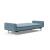 Dublexo Deluxe Fabric Sofa Bed w/Arms & Stainless Steel Legs