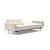 Dublexo Deluxe Fabric Sofa Bed w/Arms & Stainless Steel Legs