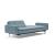 Dublexo Deluxe Fabric Sofa Bed w/Arms & Stainless Steel Legs