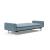 Dublexo Deluxe Fabric Sofa Bed w/Arms & Stainless Steel Legs