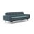 Dublexo Deluxe Fabric Sofa Bed w/Arms & Stainless Steel Legs