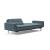 Dublexo Deluxe Fabric Sofa Bed w/Arms & Stainless Steel Legs
