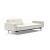 Dublexo Deluxe Fabric Sofa Bed w/Arms & Stainless Steel Legs