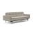 Dublexo Deluxe Fabric Sofa Bed w/Arms & Stainless Steel Legs