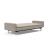 Dublexo Deluxe Fabric Sofa Bed w/Arms & Stainless Steel Legs