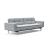 Dublexo Deluxe Fabric Sofa Bed w/Arms & Stainless Steel Legs