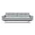 Dublexo Deluxe Fabric Sofa Bed w/Arms & Stainless Steel Legs