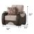 Dubai Fabric/Vinyl Arm Chair