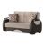 Dubai Fabric/Vinyl Storage Sleeper Loveseat