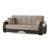 Dubai Fabric/Vinyl Storage Sleeper Sofabed