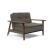 Dublexo Frej Fabric Chair w/Smoked Oak Arms & Legs