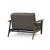 Dublexo Frej Fabric Chair w/Smoked Oak Arms & Legs