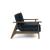Dublexo Frej Fabric Chair w/Smoked Oak Arms & Legs
