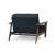 Dublexo Frej Fabric Chair w/Smoked Oak Arms & Legs