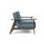 Dublexo Frej Fabric Chair w/Smoked Oak Arms & Legs