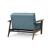 Dublexo Frej Fabric Chair w/Smoked Oak Arms & Legs