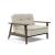 Dublexo Frej Fabric Chair w/Smoked Oak Arms & Legs