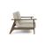 Dublexo Frej Fabric Chair w/Smoked Oak Arms & Legs