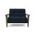 Dublexo Frej Fabric Chair w/Smoked Oak Arms & Legs