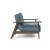 Dublexo Frej Fabric Chair w/Smoked Oak Arms & Legs